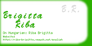 brigitta riba business card